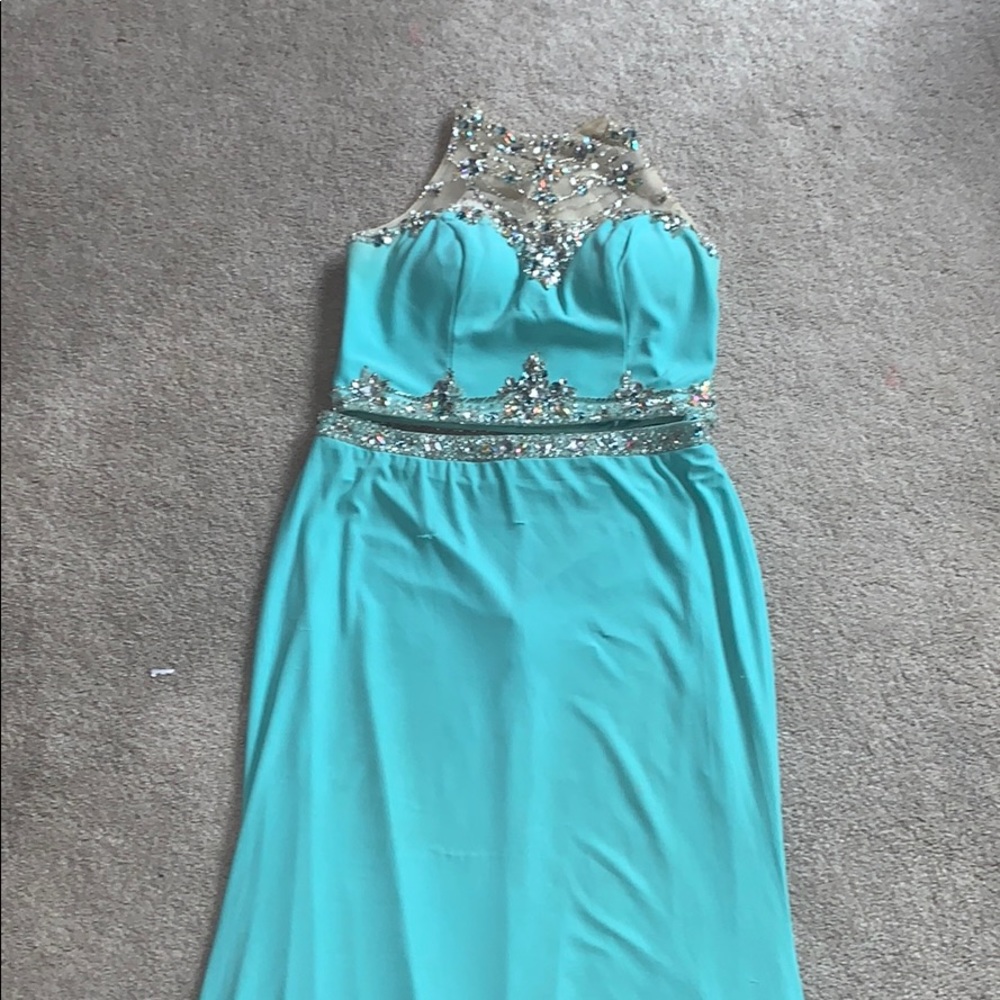 Two piece prom dress